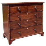 Antique Mahogany Chest of Drawers, with Columns