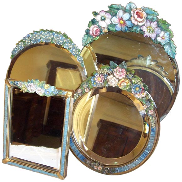Vintage English Barbola Mirrors