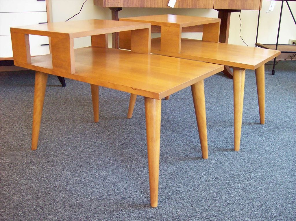 20th Century Pair of Russel Wright End Tables