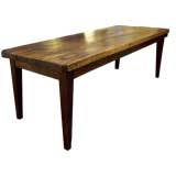 Antique French Thick Top Beech Table