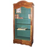 Antique Louis Philippe Bookcase with Green Painted Interior