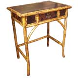 Small Antique Bamboo Desk