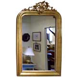 Large Antique Crested Decorative Louis Philippe Mirror