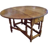 Antique Early Country Oak Gateleg Table