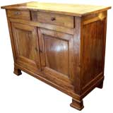Antique Louis Philippe Fruitwood Country Buffet
