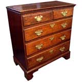 Small Antique Banded Chest of Drawers