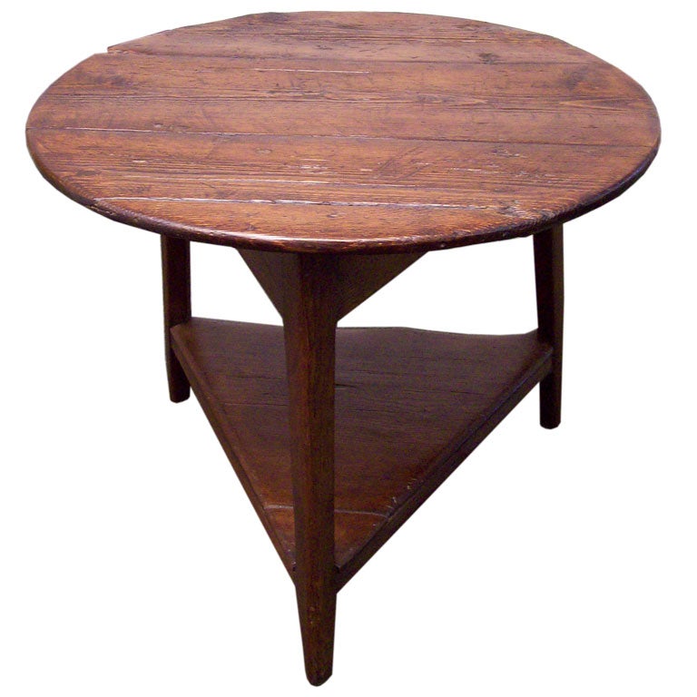 Antique Pine Cricket Table
