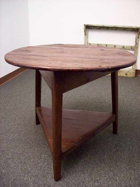 English Antique Pine Cricket Table