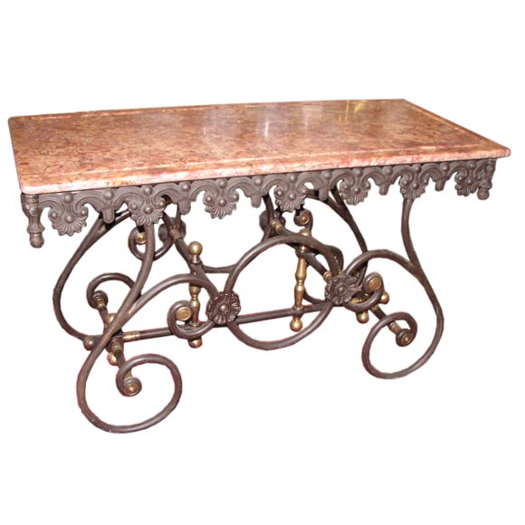 French-Style Reproduction Butcher Table