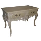 French Provencial Style Painted Wood Console