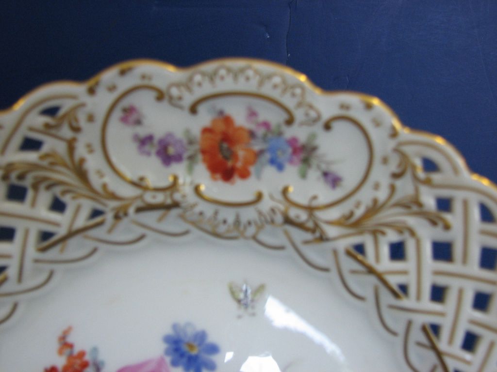 Set of six (6) Meissen plates known as 