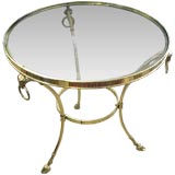 Regency-Style Ram's Head Side Table
