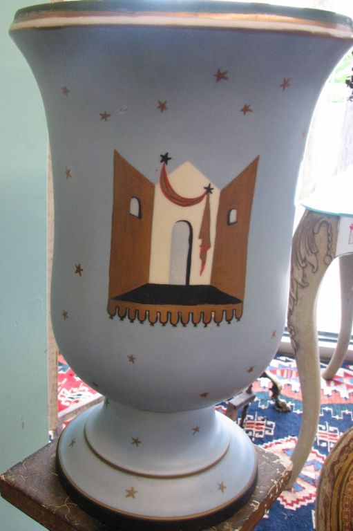 Handpainted Limited Edition French Porcelain Vase