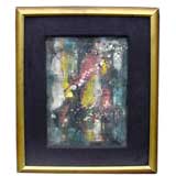 Signed Abstract Painting by Mitja Tusek #1