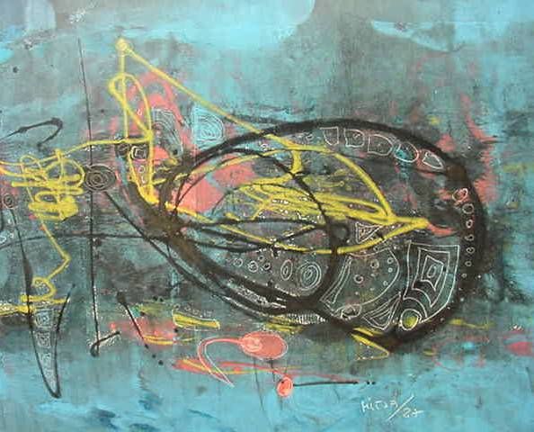 Framed Painting Signed by Mitja Tusek #2