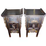 Antique Pair of Asian Bedside Tables