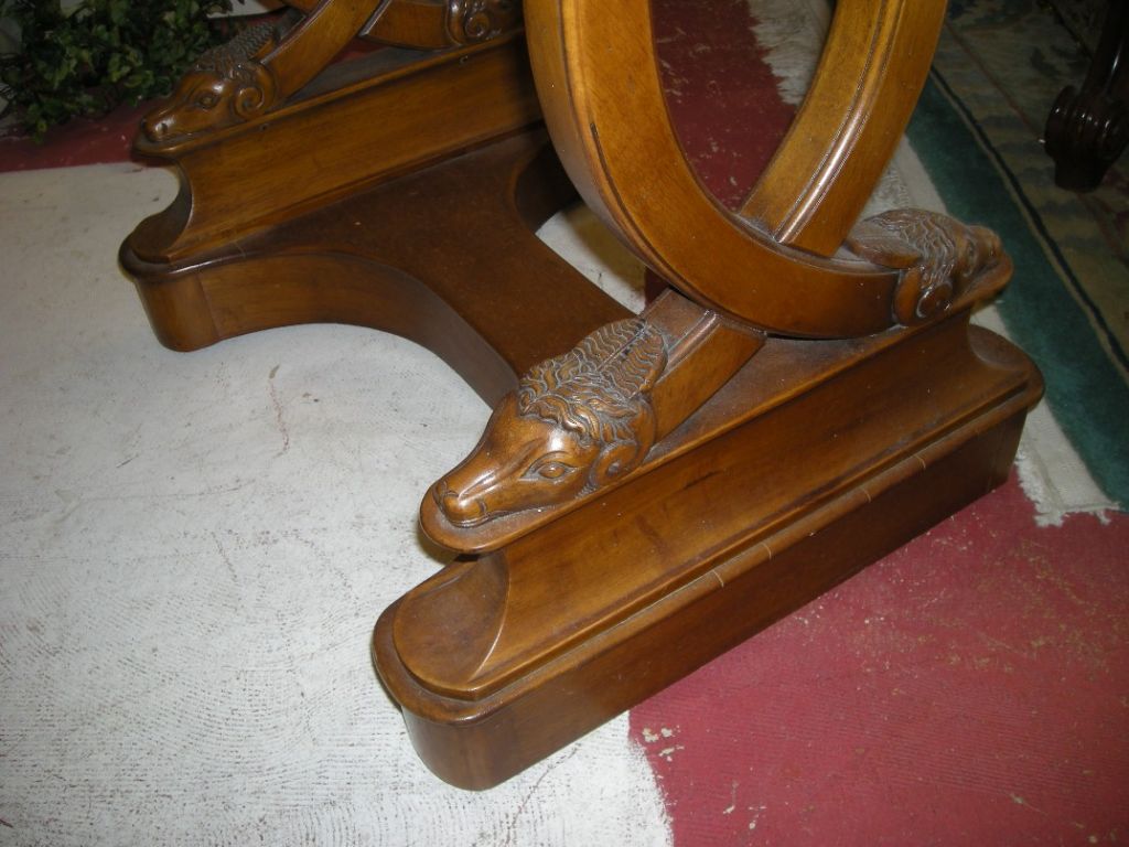 Hand carved fruitwood jardiniere fitted with a waterproof metal insert that can be used either as a refresher, plant or flower display. Two crossing spiral 