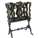 Ebony Wood Manuscript Stand with Inlaid Mother of Pearl