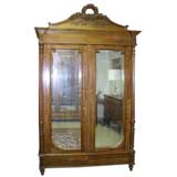 Antique Louis XVI Style Two-Door Armoire