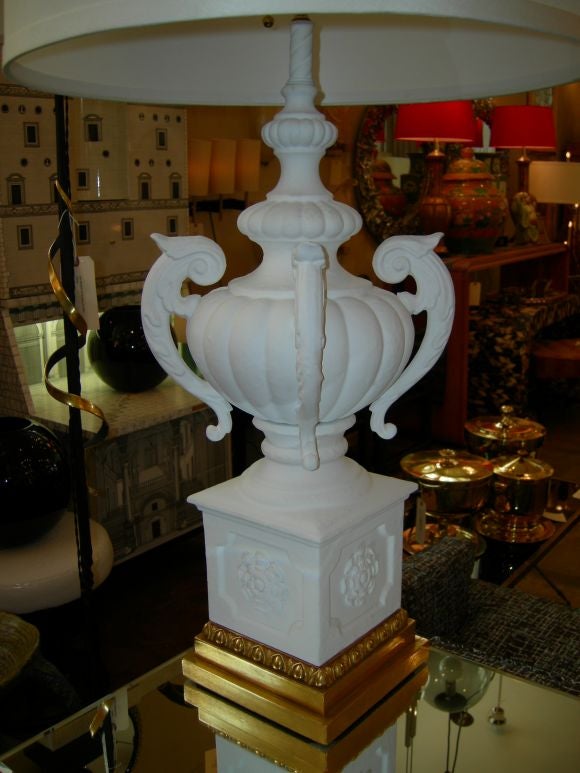 Pair of Italian Plaster Lamps