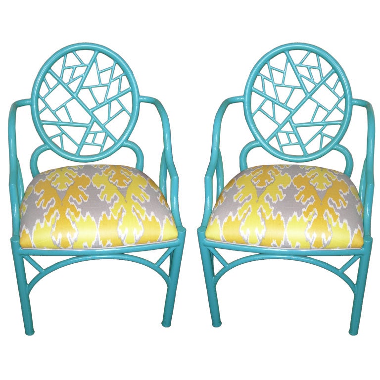 Pair of Spider Web Chairs from the Estate of Tony Duquette