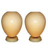 Pair of Large Murano Lamps