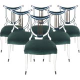 Set of  6 Lyre Back Chairs