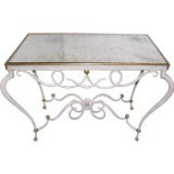 Rene Prou Gesso and Gilt Cocktail Table