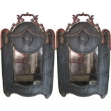 Pair of Victorian Era  Iron Mirrors