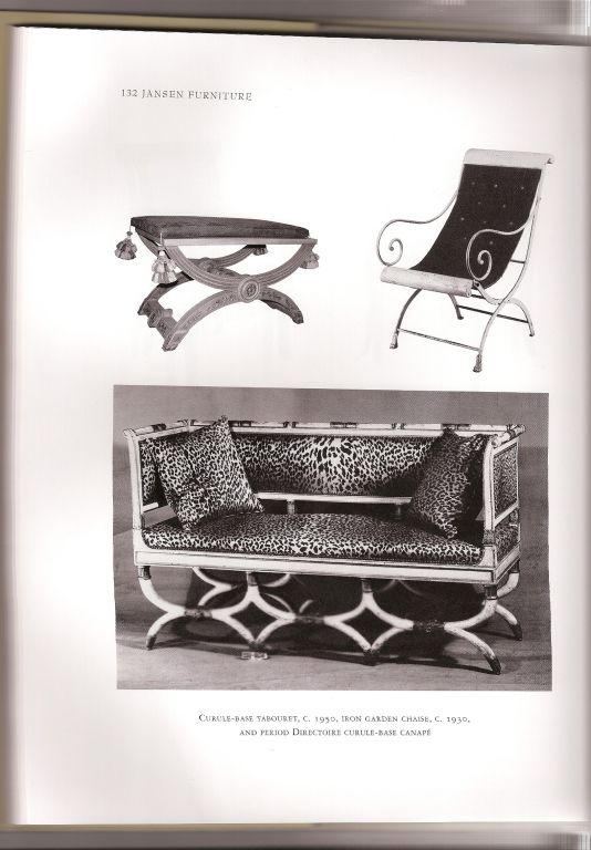 Maison Jansen Campaign Chair in Original Condition. Brass Detail. Originally used as a garden chair.