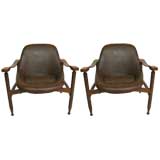 Retro Pair of  Moscatelli Lounge Chairs