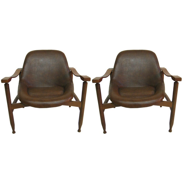 Pair of  Moscatelli Lounge Chairs