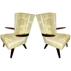 Pair of Italian Wing Back Chairs
