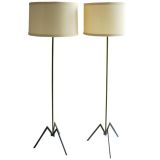Pair of French Iron Floor Lamps