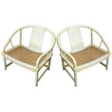 Pair of Baker Far East Lounge Chairs