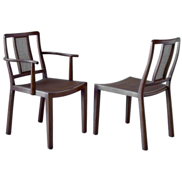 Edward Wormley for Dunbar Set of 12 Dining Chairs For Sale