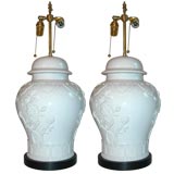 Pair of Blanc de Chine Table Lamps