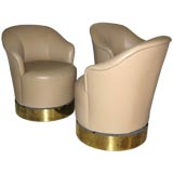 Set of 3 J Robert Scott Swivel Chairs