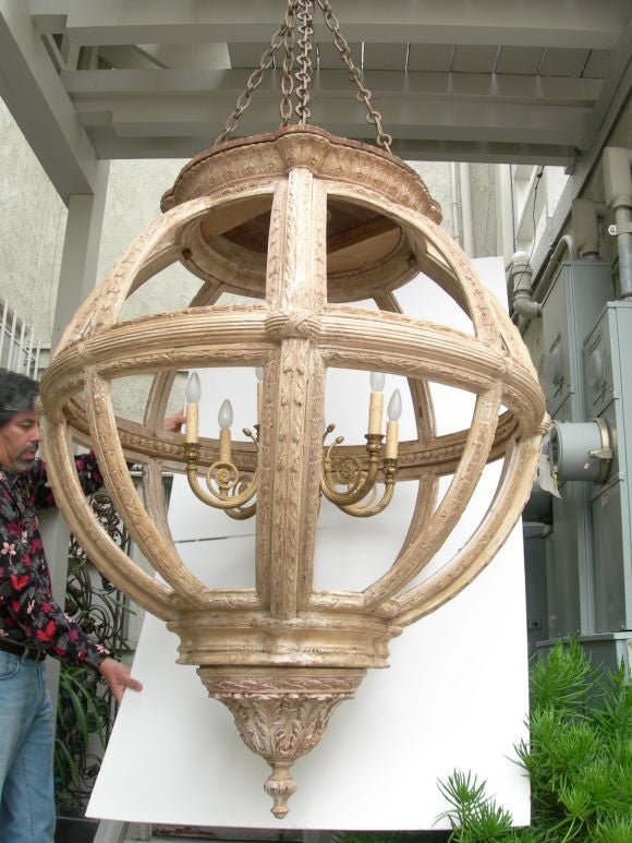 7 Foot  French  Globe Lantern