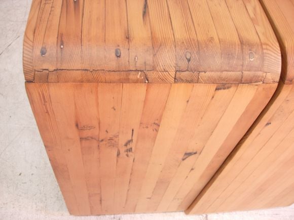 Asian Pair of Cedar Altar Tables For Sale
