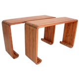 Antique Pair of Cedar Altar Tables
