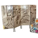 French Two Sided  Photo Print  Sepia Screen