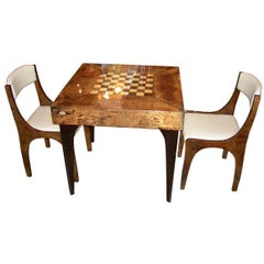 Parchment  Game Table and Chairs