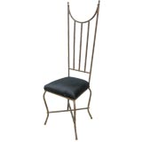 Tall Back Italian Faux Bamboo Chair