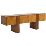 Milo Baughman Burl Cabinet