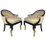Pair of Italian Hand Carved Chairs
