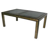 Mastercraft   Brass Acid Etched Dining Table
