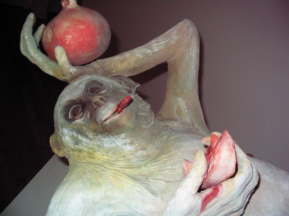 American Whimsical Monkey Sculpture by Lois Hennessy