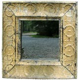 Painted Tole Framed Mirror