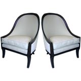 Pair of Spoon Back Armchairs